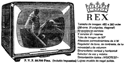 Rex FE-113 /53T; Telefunken (ID = 969333) Television