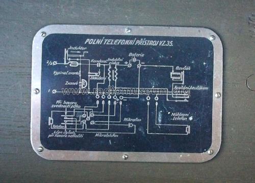 Polní Telefonní Přístroj - Field Phone device VZ.35; Telegrafia, akc. (ID = 1950735) Military