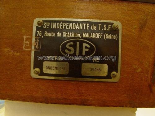 Ondemètre Poste Émetteur E26bis ; SIF S.I.F., Société (ID = 1994412) Equipment