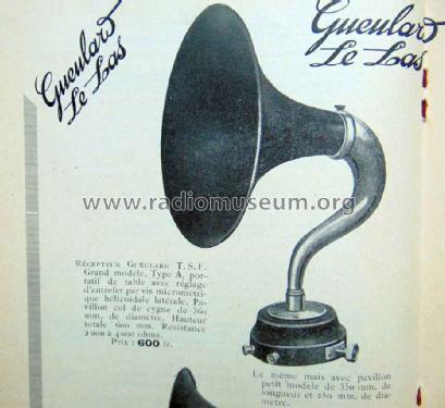 Gueulard Type A; Le Las, Téléphones; (ID = 1784760) Speaker-P