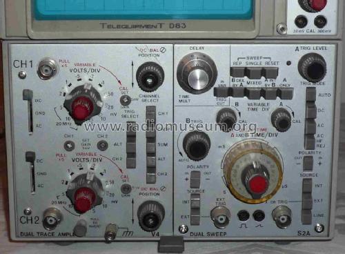 Oscilloscope D83; Telequipment Ltd.; (ID = 495386) Ausrüstung