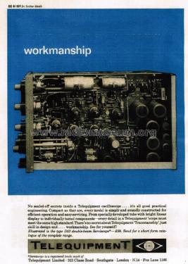 Double-Beam 'Serviscope' D52; Telequipment Ltd.; (ID = 2866282) Equipment