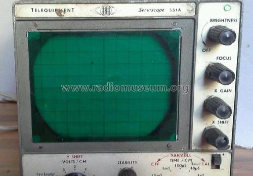 Serviscope - Oscilloscope - Service-Oszillograph S51A; Telequipment Ltd.; (ID = 1953851) Equipment