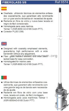 Fiberglass 5/8-λ ref 6574; Televés; Santiago de (ID = 3033374) Antenna