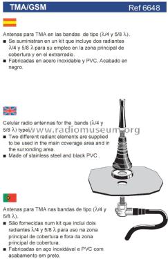 TMA/GSM 1/4-λ & 5/8-λ ref 6648; Televés; Santiago de (ID = 3033970) Antenna