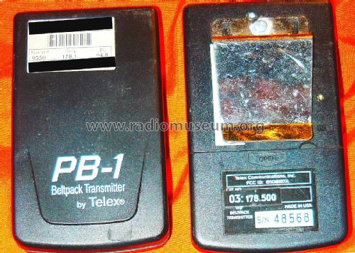 Beltpack transmitter PB-1; Telex; Minneapolis (ID = 1816800) Commercial Tr