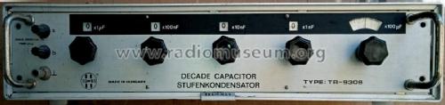 Kondenzátordekád - Decade Capacitor TR-9308; Telmes Szövetkezet (ID = 3034250) Equipment