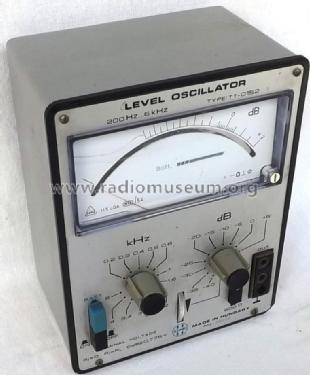 Level Oscillator TT-0152; Telmes Szövetkezet (ID = 1515404) Equipment