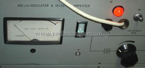 Oscillator & Selective Amplifier 800 c/s Capacitance Bridge TR-2401; Telmes Szövetkezet (ID = 1235897) Equipment