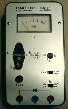 Transistor Tester TR-4866; Telmes Szövetkezet (ID = 1197222) Equipment