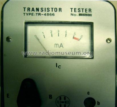 Transistor Tester TR-4866; Telmes Szövetkezet (ID = 1197224) Equipment