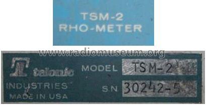 RHO-Meter TSM-2; Telonic Industries, (ID = 1286707) Equipment