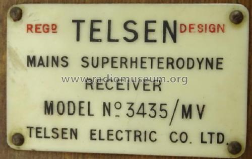 3435MV; Telsen Electric Co. (ID = 2640660) Radio