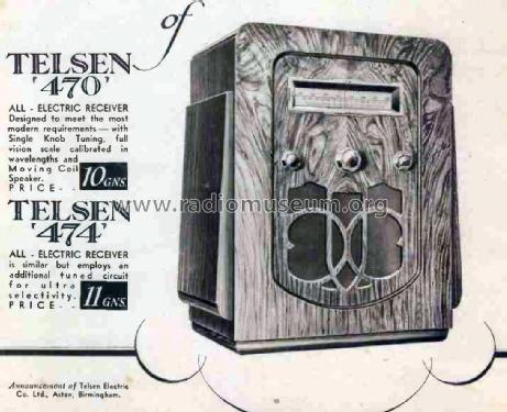 474 ; Telsen Electric Co. (ID = 2698882) Radio