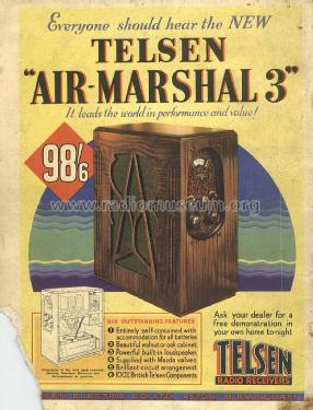 Air Marshal 3 ; Telsen Electric Co. (ID = 2665687) Radio