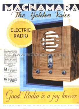 MacNamara - The Golden Voice 312; Telsen Electric Co. (ID = 1508419) Radio