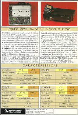 P-2500-F2; Teltronic, S.A. (ID = 2520615) Commercial TRX