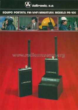 Radioteléfono VHF-FM PR-100; Teltronic, S.A. (ID = 2520954) Commercial TRX