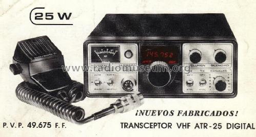 Transceptor VHF ATR-25; Teltronic, S.A. (ID = 1195713) Amat TRX