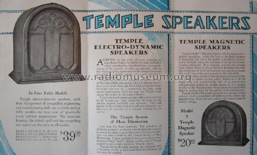 Electro-Dynamic Table Speaker 4; Temple Corporation (ID = 1802300) Speaker-P