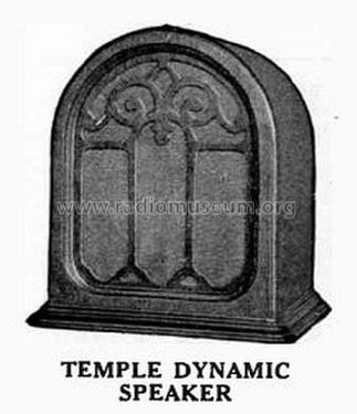 Dynamic Speaker Model 6; Temple Radio Ltd. (ID = 2700696) Speaker-P