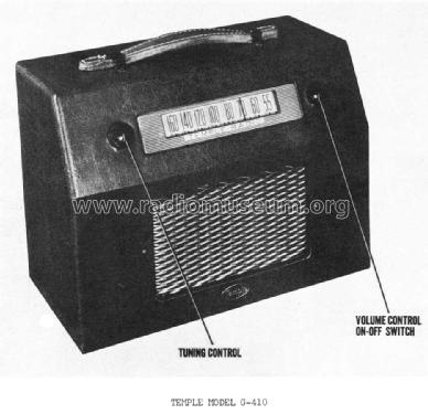 G-410 ; Templetone Radio Mfg (ID = 910869) Radio