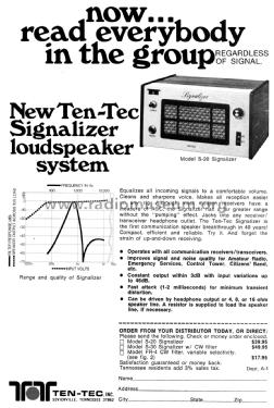 Signalizer S-20; Ten-Tec Inc.; (ID = 2084531) Lautspr.-K