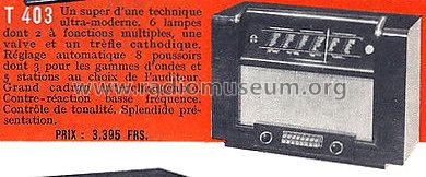 T403A; Ténor, Compagnie (ID = 1608916) Radio