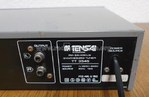 FM/SW/MW/LW Synthesized Tuner TT 3545; Tensai brand (ID = 3014649) Radio