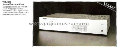 Super Ten - Stereo Power Amplifier TM-2550; Tensai brand (ID = 2528481) Ampl/Mixer