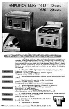Amplificateur 612 Professionnel; Teppaz; Lyon (ID = 2317819) Ton-Bild