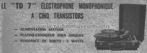 Electrophone TD7; Teral; Paris (ID = 540720) R-Player