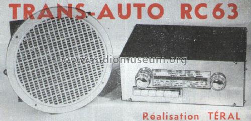 Trans-Auto RC63; Teral; Paris (ID = 525952) Car Radio