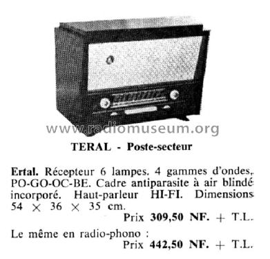 Ertal ; Teral; Paris (ID = 1966111) Radio