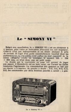 Simony VI ; Teral; Paris (ID = 829402) Radio