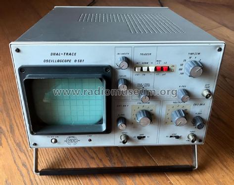 Dual-Trace Oscilloscope O-581; TES - Tecnica (ID = 2479314) Ausrüstung