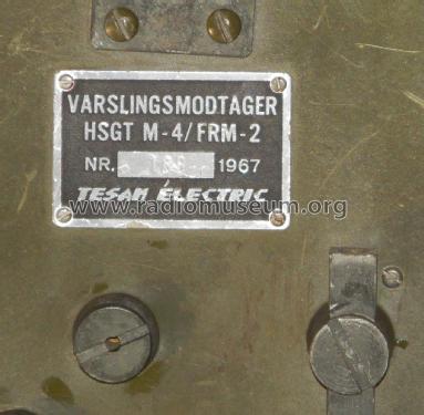 Varslingsmodtager HSGT M-4/FRM-2; Tesam Electric; (ID = 2556505) Mil Re