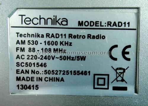 Retro Radio Rad11; Technika brand of (ID = 3064786) Radio