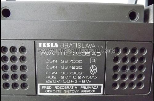 Avanti 2 2835AB; Tesla; Praha, (ID = 1434712) Radio