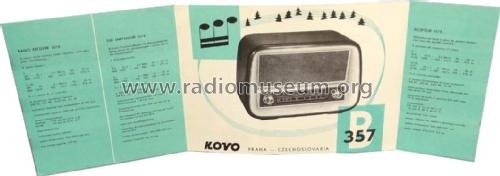Kovo - Radio Receiver - Empfänger - Récepteur 357 B; Jiskra, Výrobní (ID = 1738277) Radio