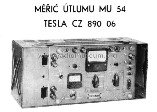 Měřič útlumu - Attenuation Meter MU54 - CZ89006; Tesla; Praha, (ID = 3033790) Equipment