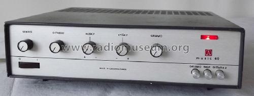 Music 40 AZK400; Tesla; Praha, (ID = 1433818) Ampl/Mixer