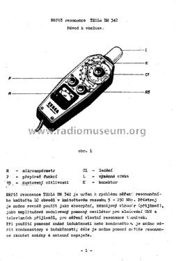 Grid-Dip Meter BM342; Tesla; Praha, (ID = 1591807) Ausrüstung