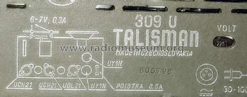 Talisman 309U-5; Tesla; Praha, (ID = 3038635) Radio