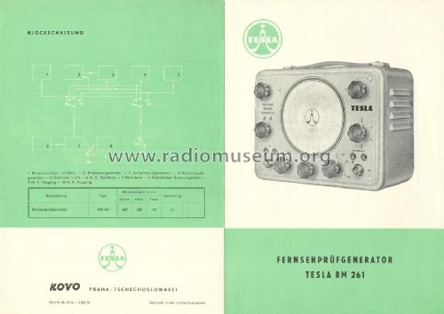 TV Signal Generator BM261; Tesla; Praha, (ID = 2327127) Ausrüstung
