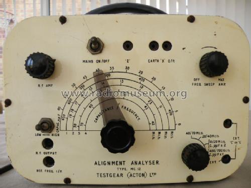 Alignment Analyser MC-12; Testgear Acton Ltd.; (ID = 1010813) Equipment