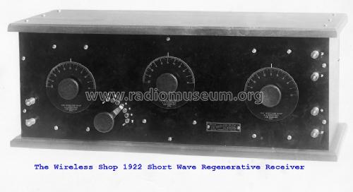 Short Wave Regenerative Set ; The Wireless Shop, A (ID = 962902) Radio