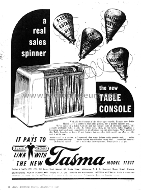 Tasma 1131T; Thom & Smith Pty. (ID = 2150462) Radio