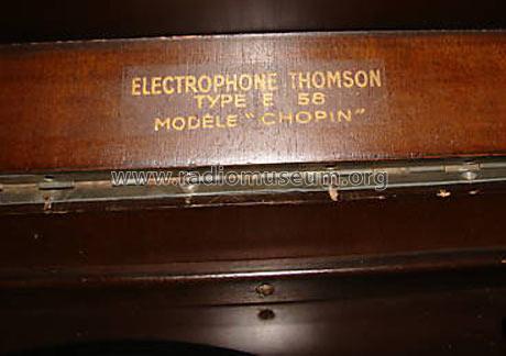 Électrophone Chopin E58; Ducretet -Thomson; (ID = 548160) R-Player