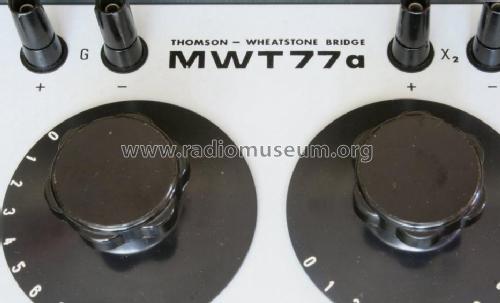 Thomson-Wheatstone Bridge MWT77a; ZOMP-ZDEMP (ID = 1008513) Equipment